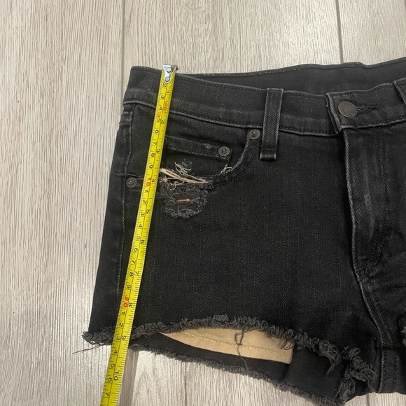 Rag & Bone Black Jean Shorts - Picture 4 of 6